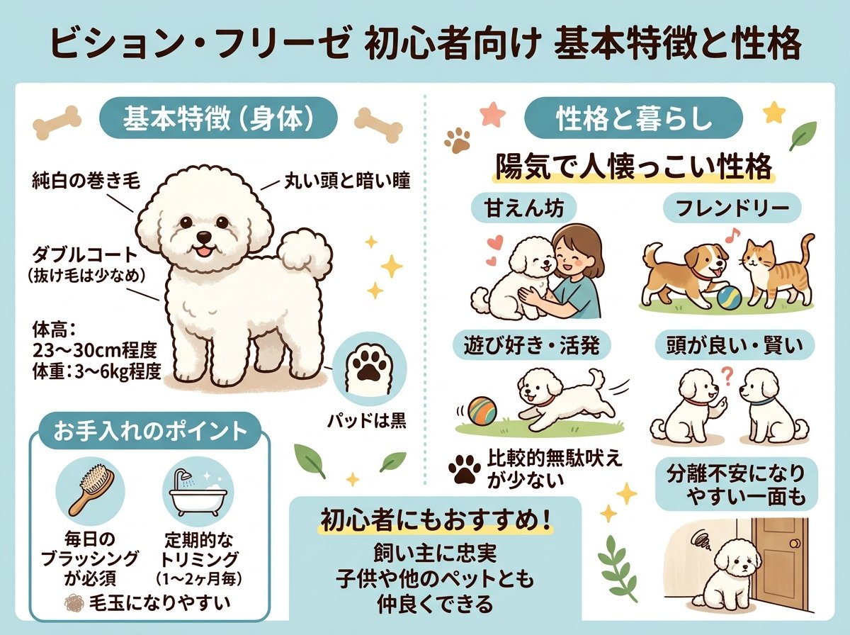 ビションフリーゼ初心者向け基本特徴と性格