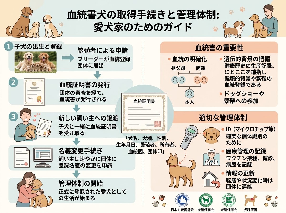 血統書犬の取得手続きと管理体制