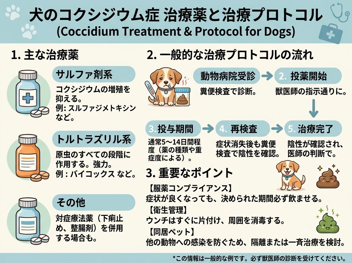 コクシジウム治療薬と治療プロトコル