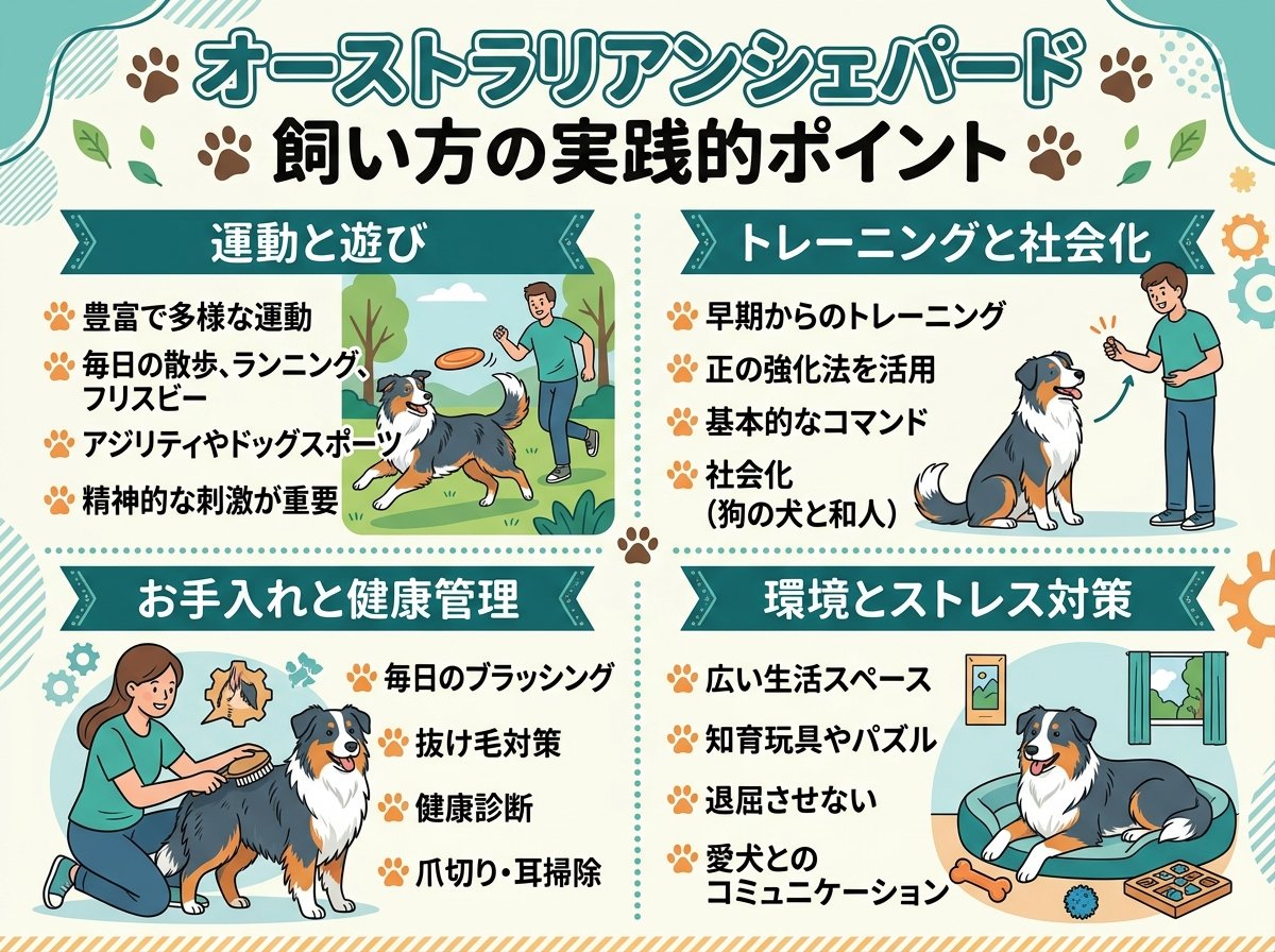 オーストラリアンシェパード飼い方の実践的ポイント
